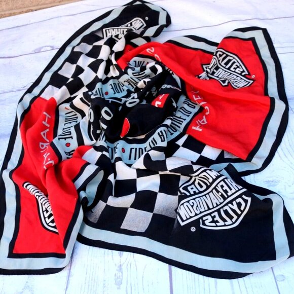 HARLEY DAVIDSON Speedometer Biker Scarf Bandana - Picture 2 of 16